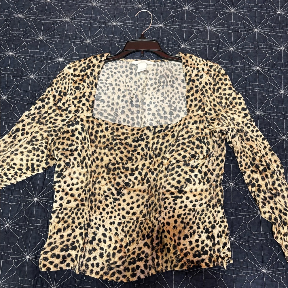 H&M Leopard Print Women's Top